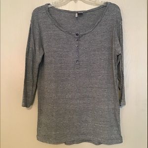 Grey Sweater 3/4 Sleeve Top